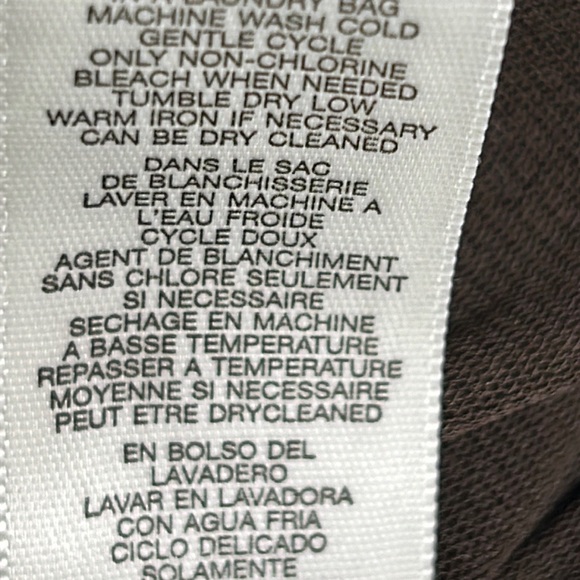 MICHAEL MICHAEL KORS SHEER CHOCOLATE BROWN TOP - Picture 10 of 11